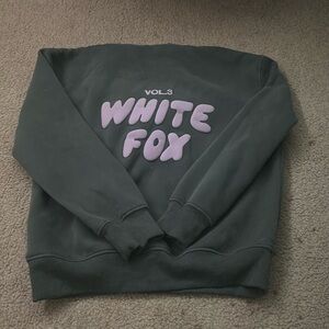 White Fox Boutique Gray and Pink Sweater